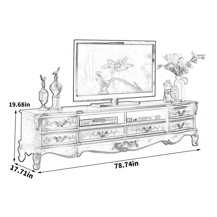 LORENZO 78.74'' Media Console Wayfair Canada